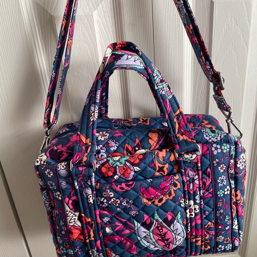 Vera Bradley iconic 100 handbag in Dragon Fruit Floral
